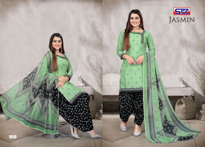 Ssc Jasmin 24 Printed Micro Fancy Fabric Designer Casual Wear Dress Material Collection